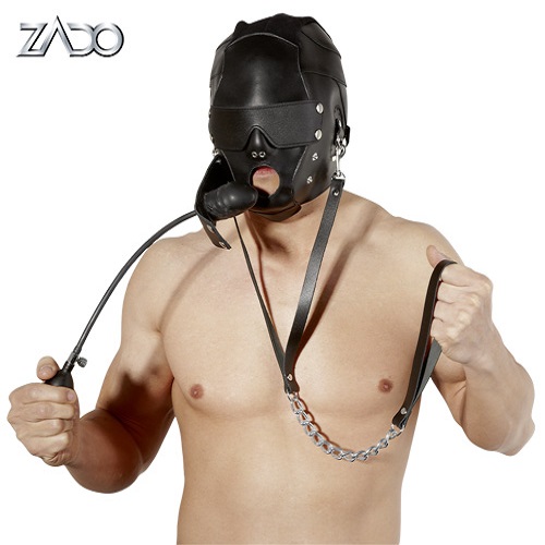 Zado Leather Head Mask Gag