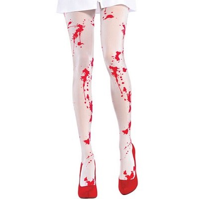 White Blood Stained Tights One Size 1