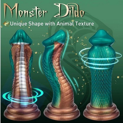 Realistic Snake Dildo 9 Inches 1