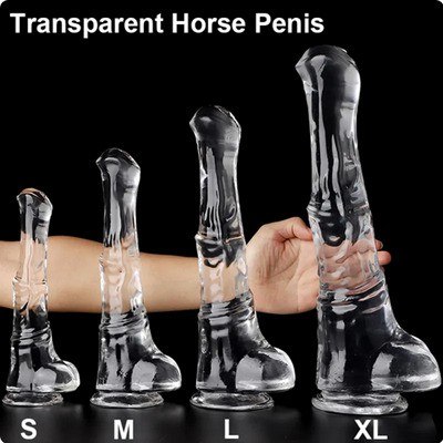Transparent Horse Penis Dildo 1