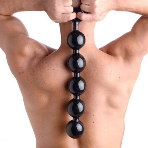 Master Series Black Baller Anal Beads 1